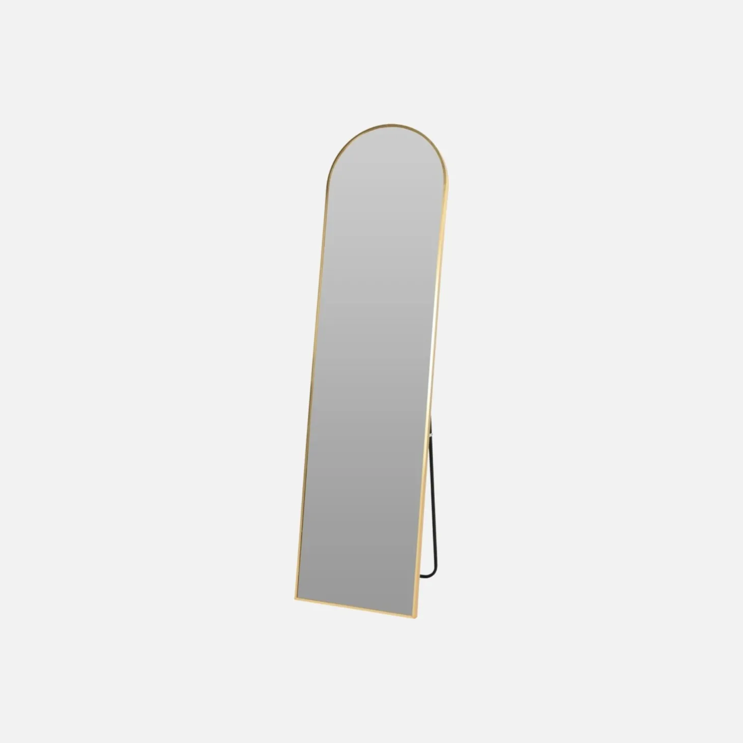 Espejo de pie de metal dorado 40x150cm