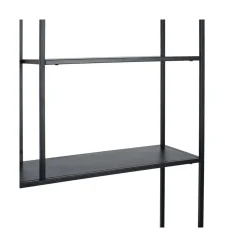 Estantería de acero negro Calista 90x30x188cm
