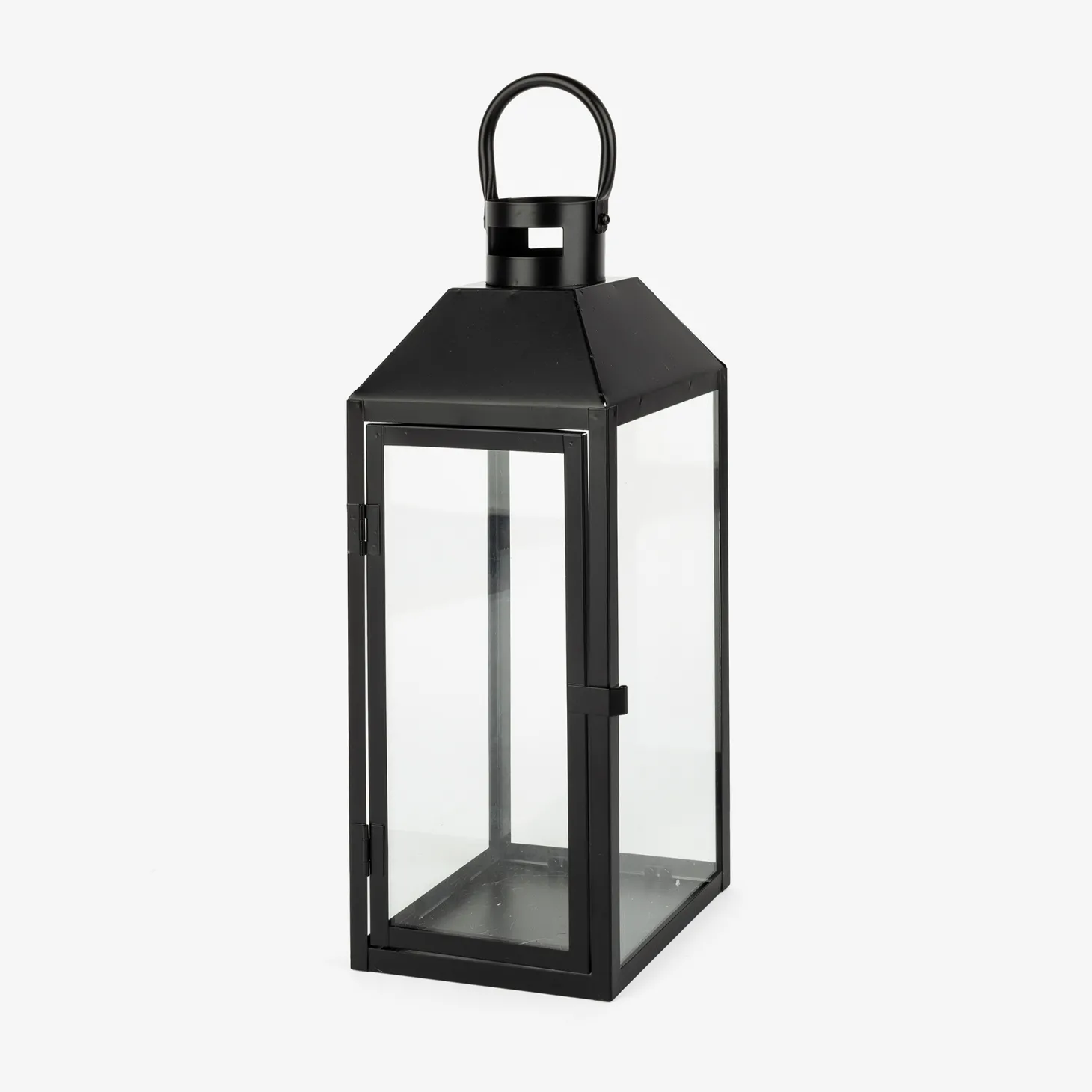 Farol de metal negro Fenjer Ø15x39cm