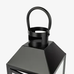 Farol de metal negro Fenjer Ø15x39cm