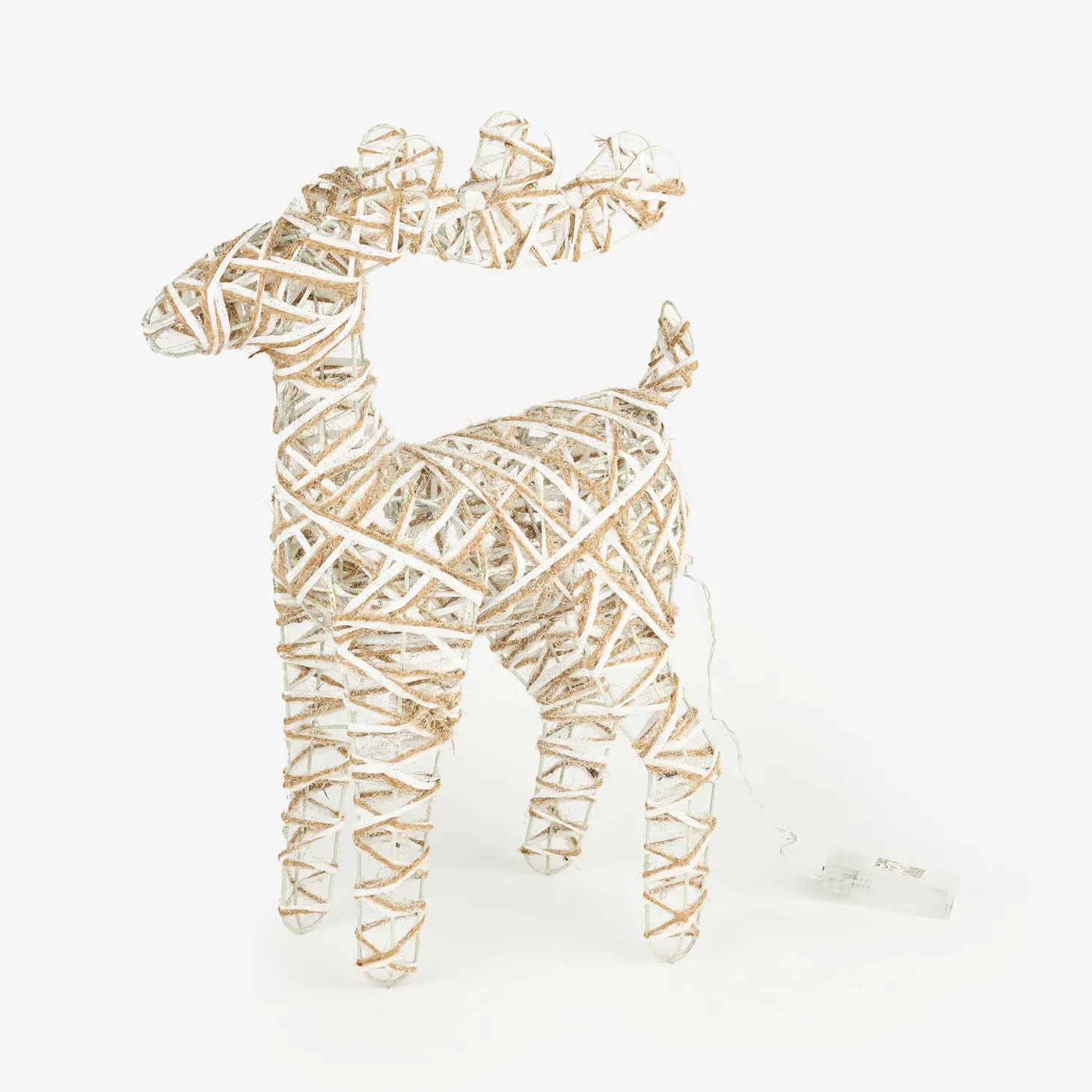 Figura decorativa Reno de luz LED gris 50cm