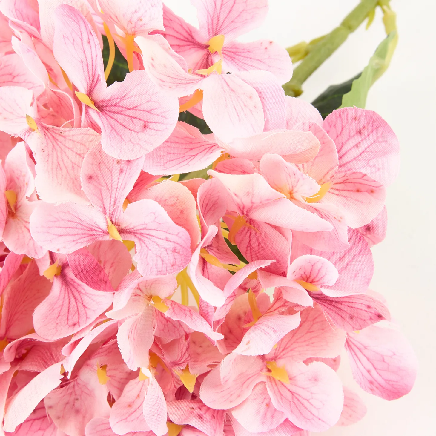 Flor artificial hortensia rosa 40cm