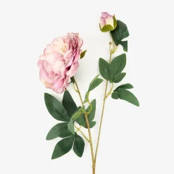 Flor artificial peonia lila 70cm