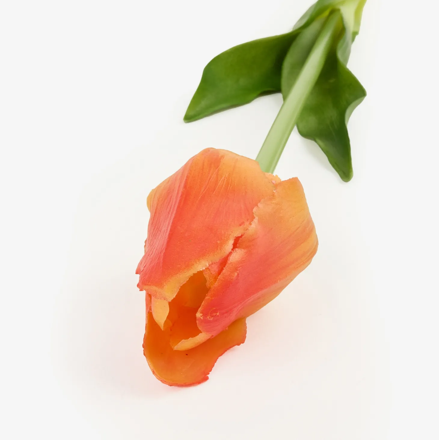Flor artificial tulipán naranja 48cm