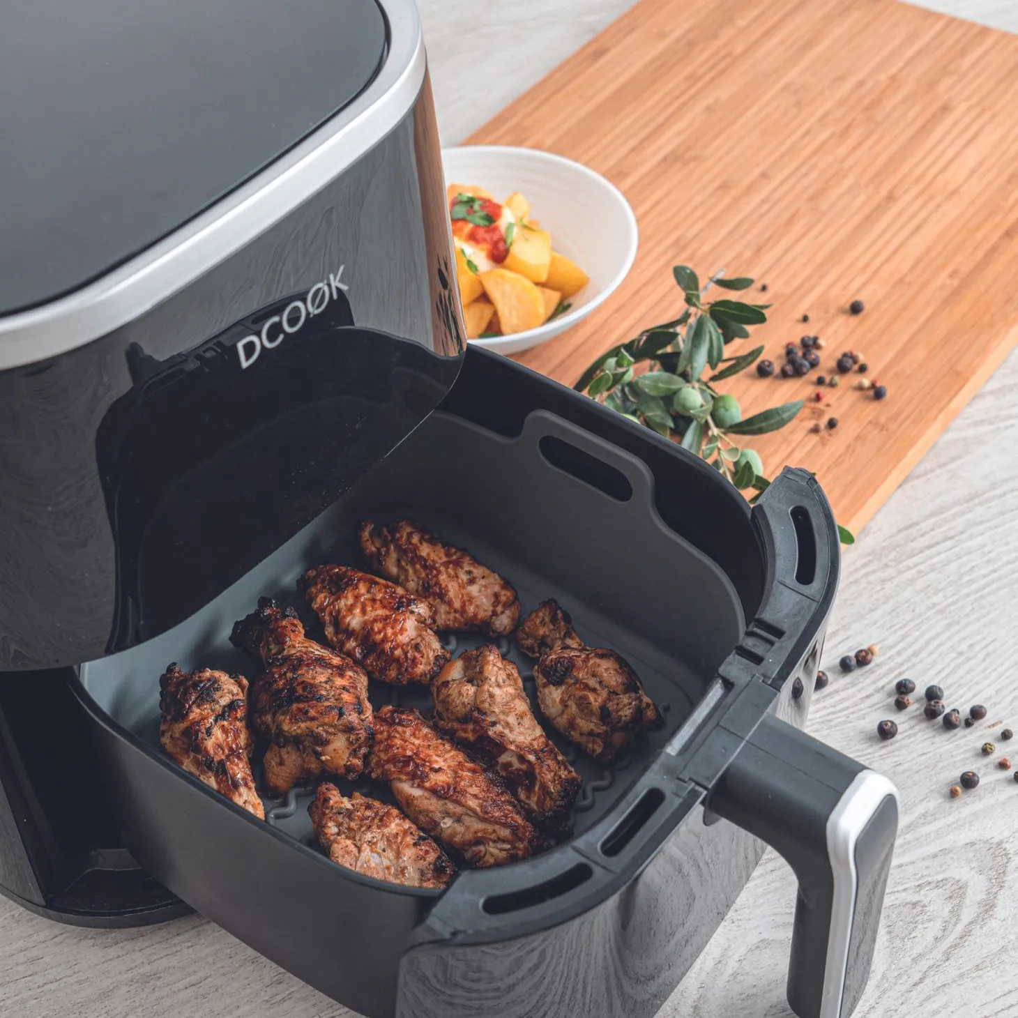 Freidora de aire negra DCook 4,6L 1450W