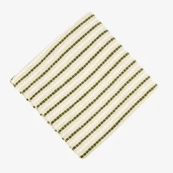 Funda de cojín beige y oliva Olan 45x45cm