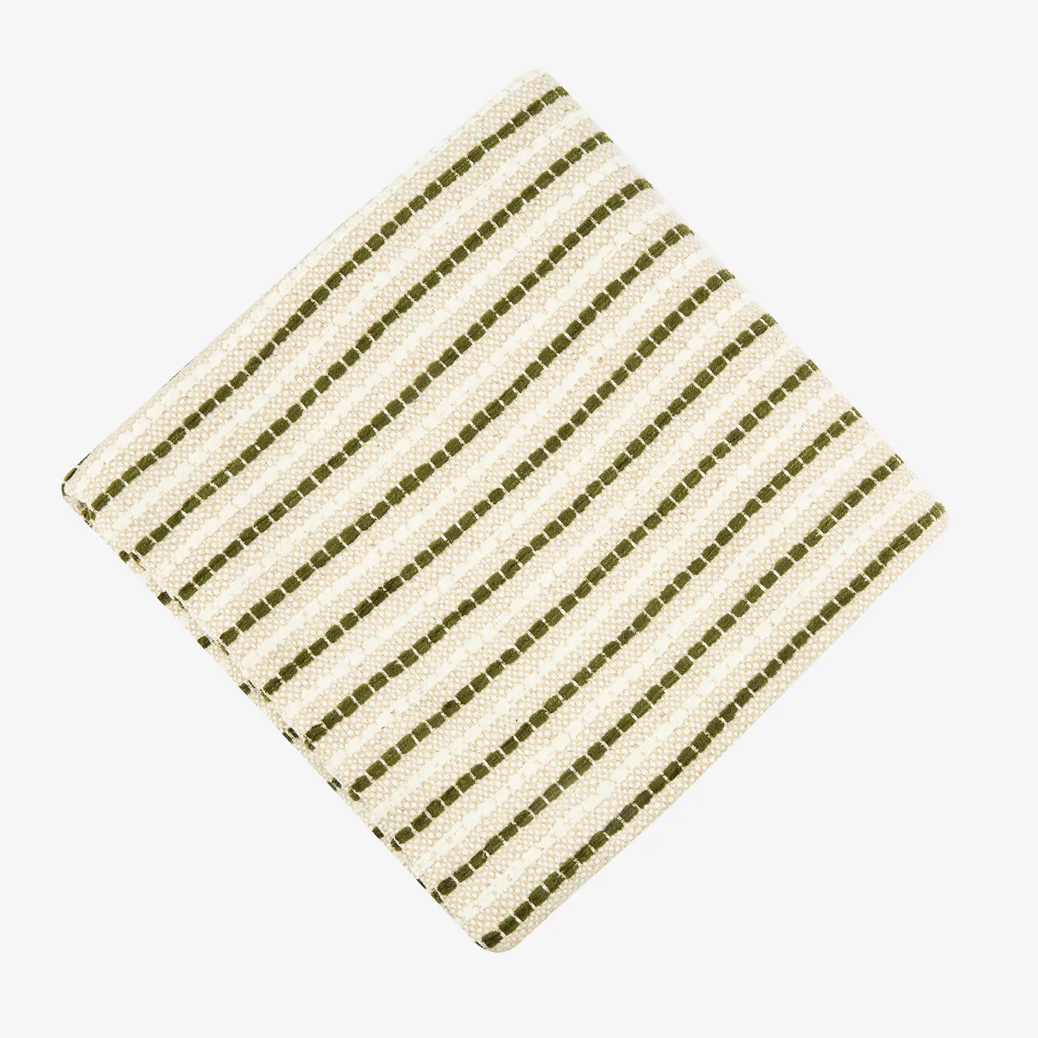 Funda de cojín beige y oliva Olan 45x45cm