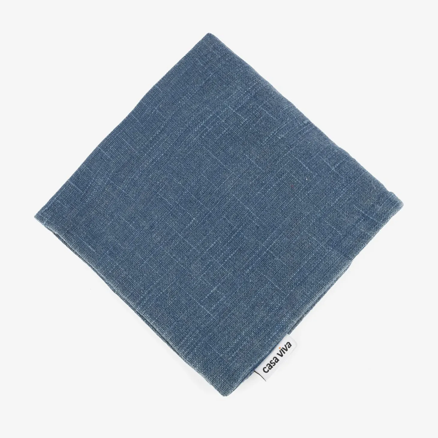 Funda de cojín de algodón azul Frida 45x45cm