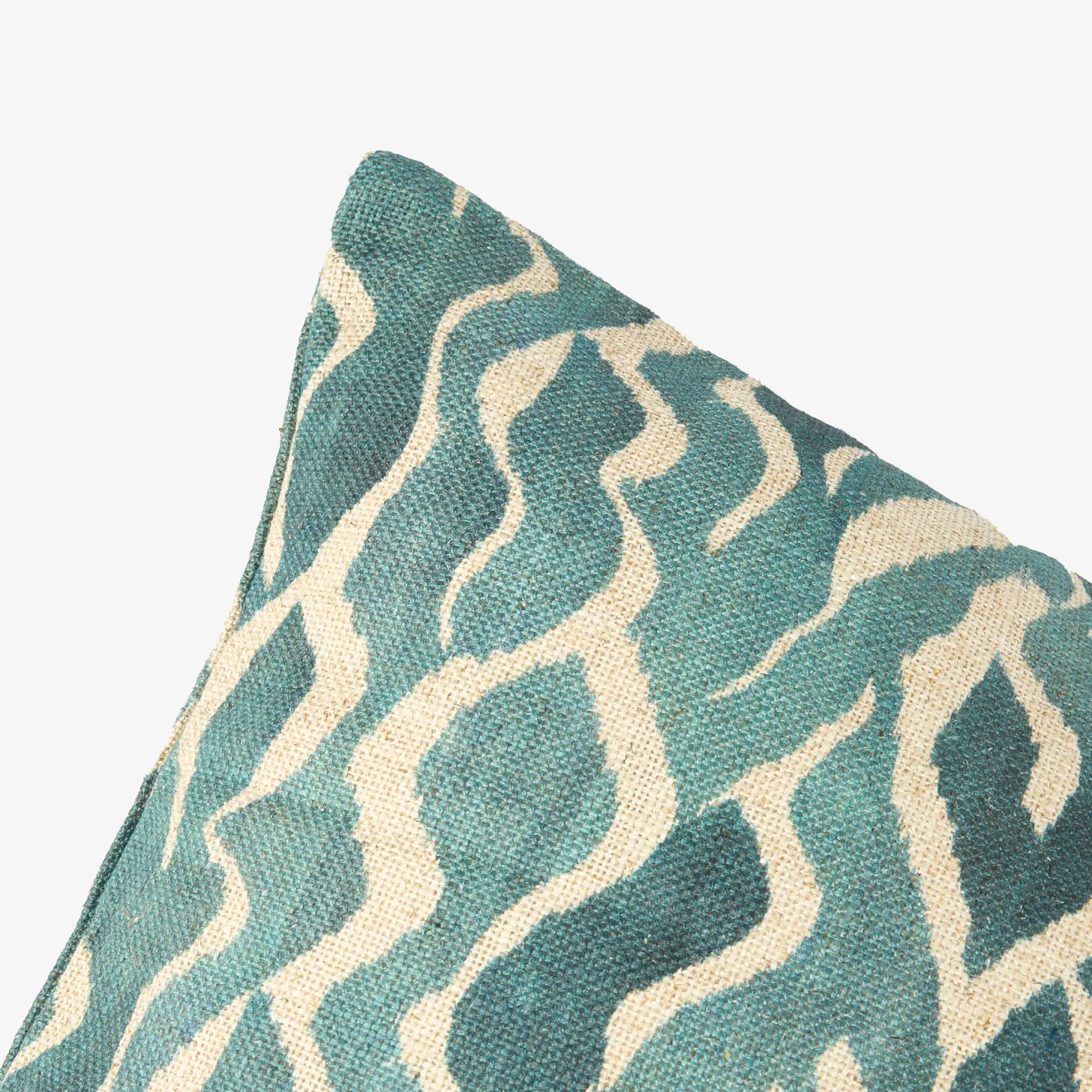 Funda de cojín de algodón azul Sibori 45x45cm