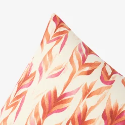Funda de cojín de algodón cuadrada rosa Arce 45x45cm