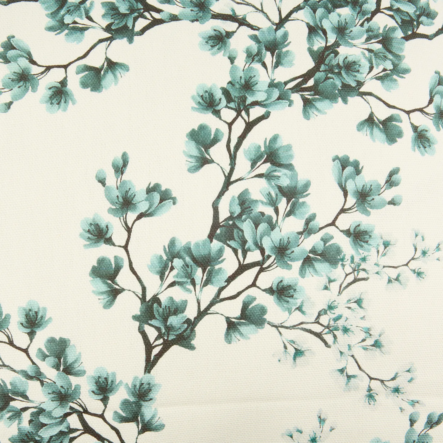 Funda de cojín de algodón cuadrada azul Bluira 45x45cm