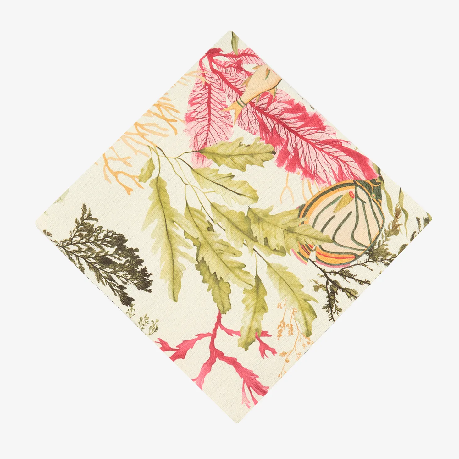 Funda de cojín de algodón cuadrada Coralia 45x45cm