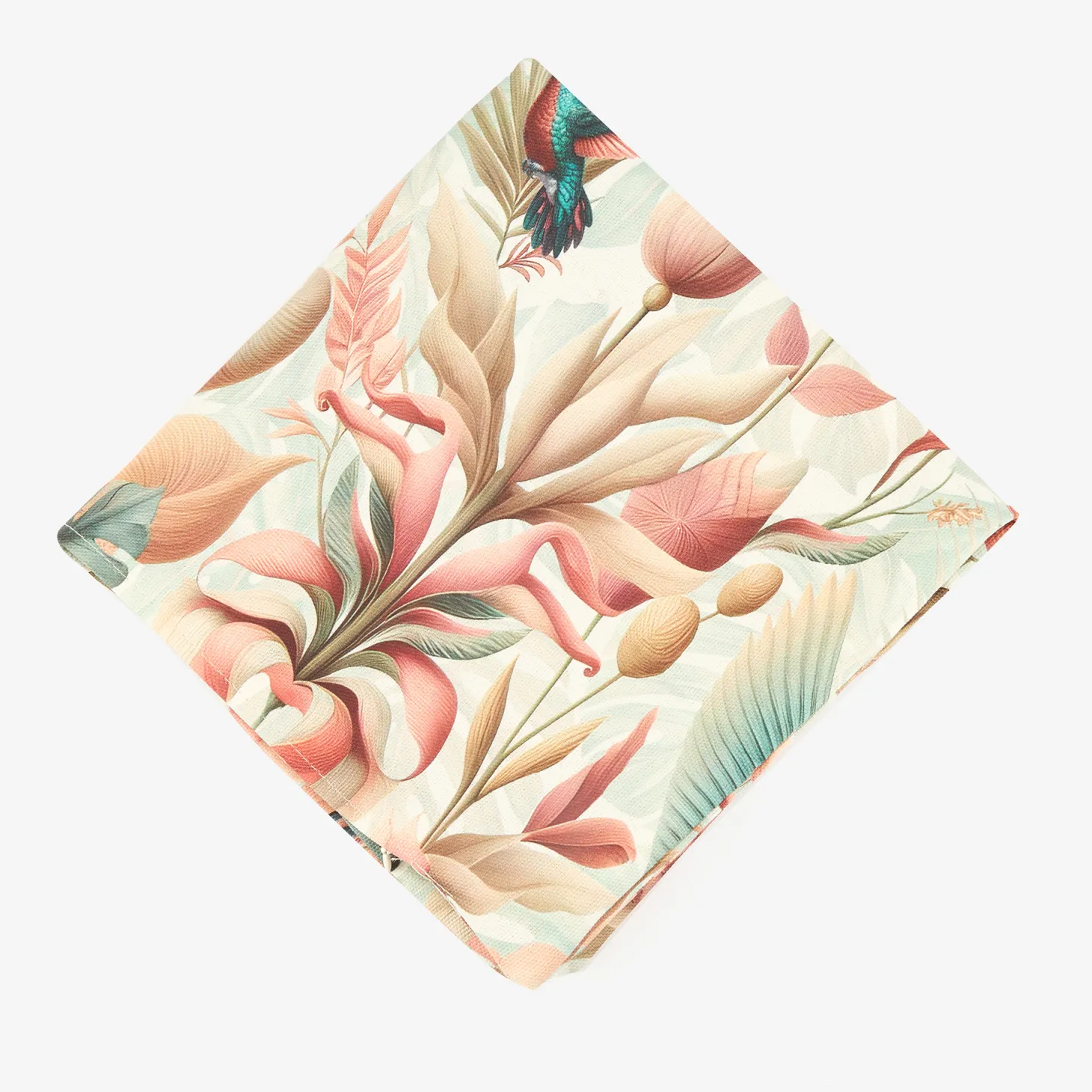 Funda de cojín de algodón Peonia 45x45cm