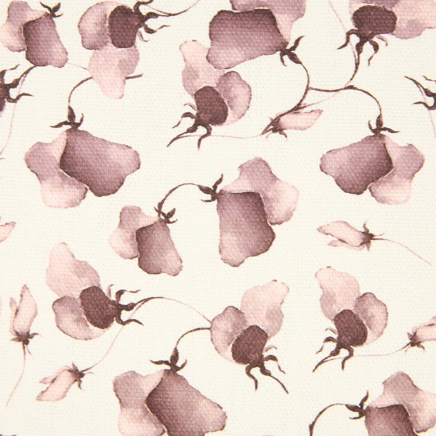 Funda de cojín de algodón rosa Amapola 45x45cm