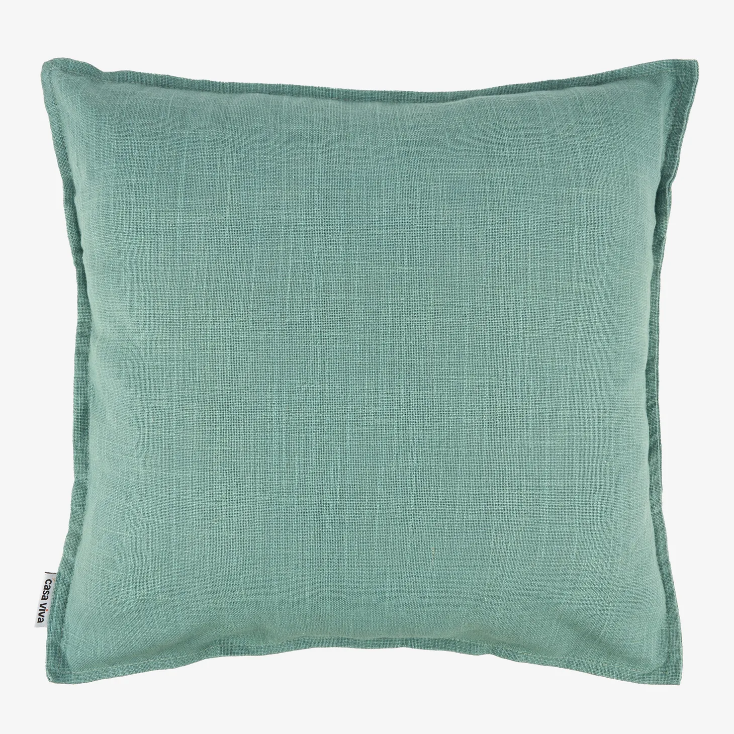 Funda de cojín de algodón verde Frida 45x45cm