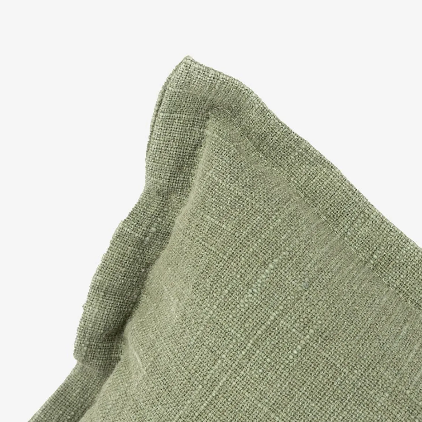 Funda de cojín de algodón verde Frida 30x45cm