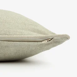 Funda de cojín de lino gris 30x45cm