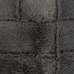 Funda de cojín de pelo suave gris Nuuk 45x45cm