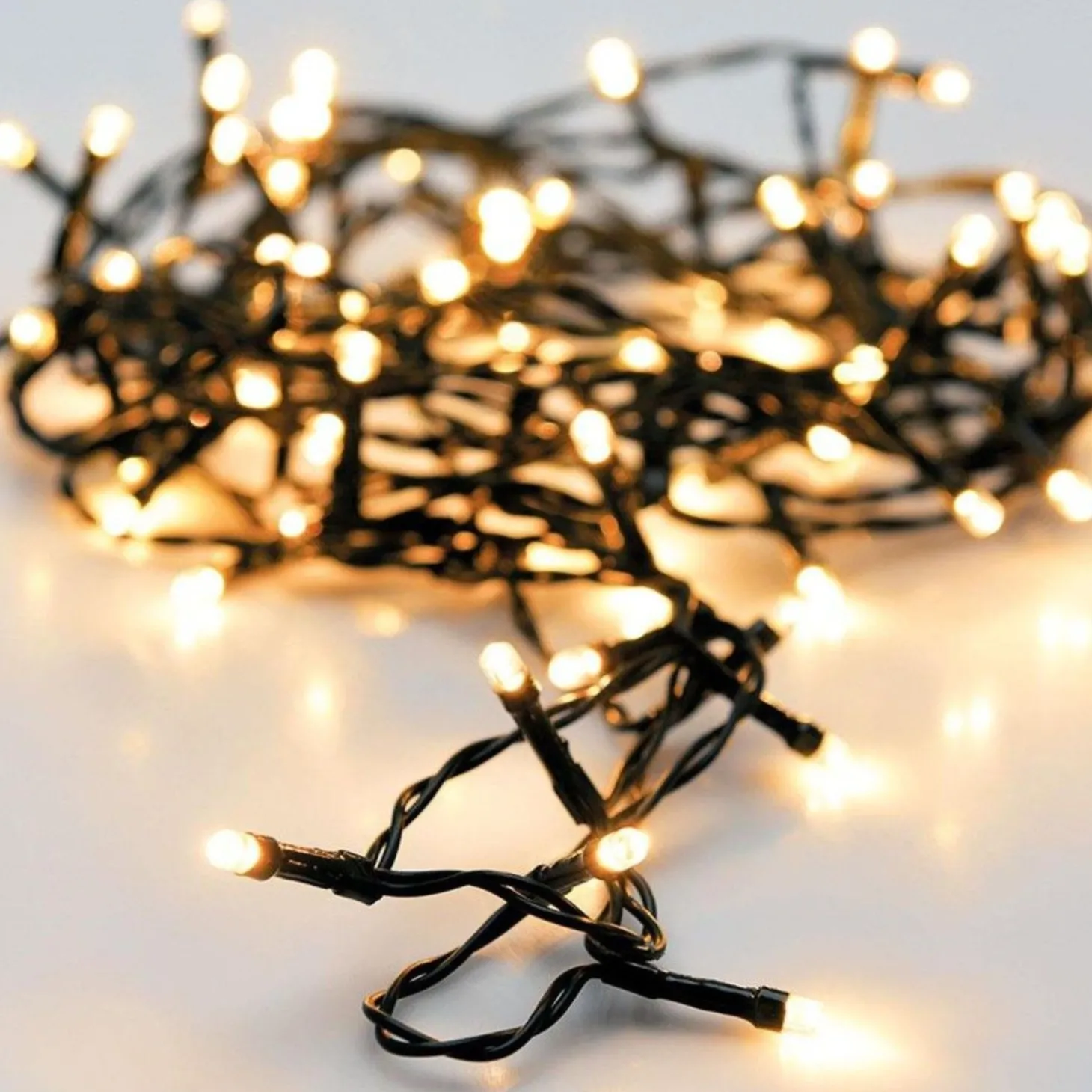 Guirnalda de luces exterior 96 LEDS luz cálida 7,5m