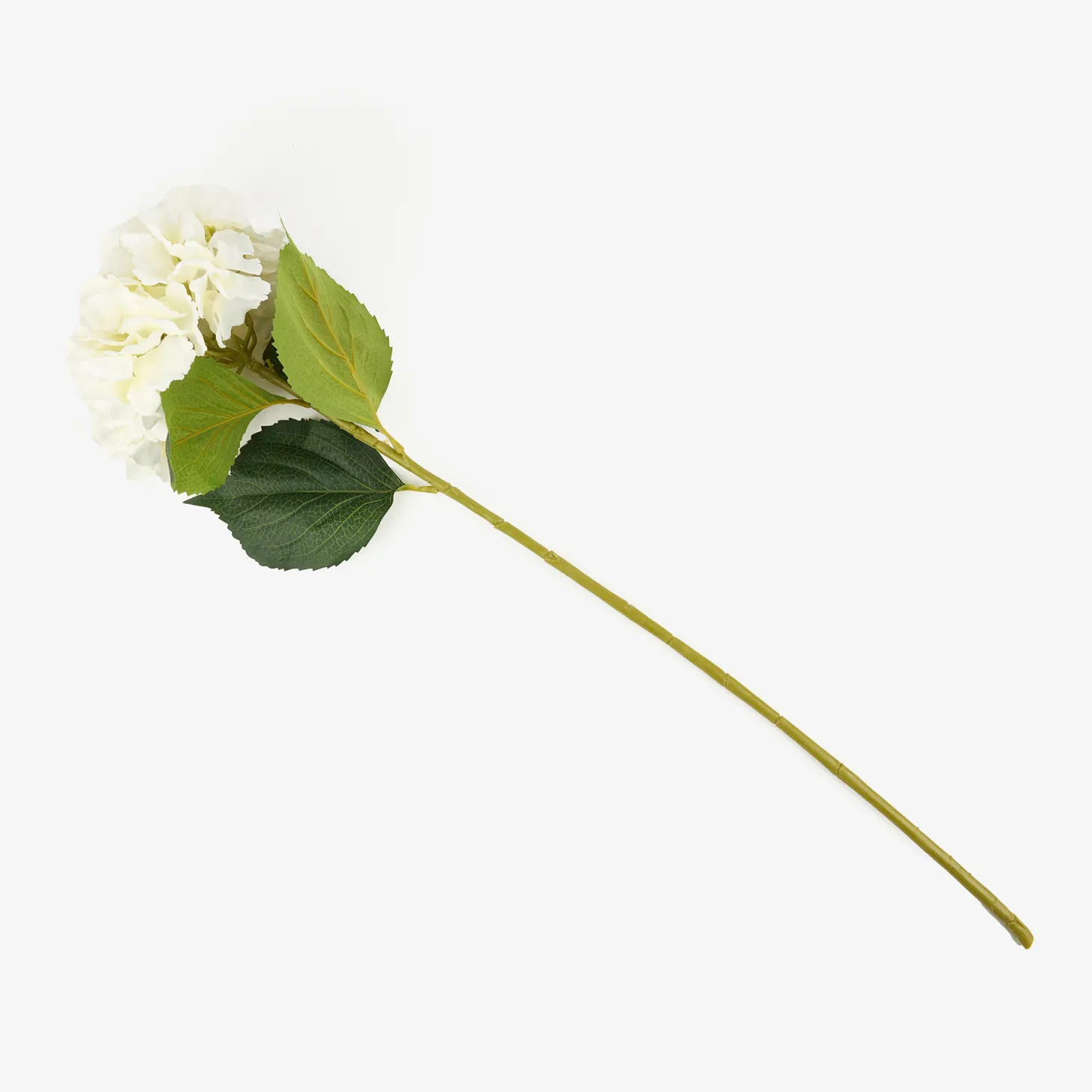 Hortensia blanca artificial 83cm