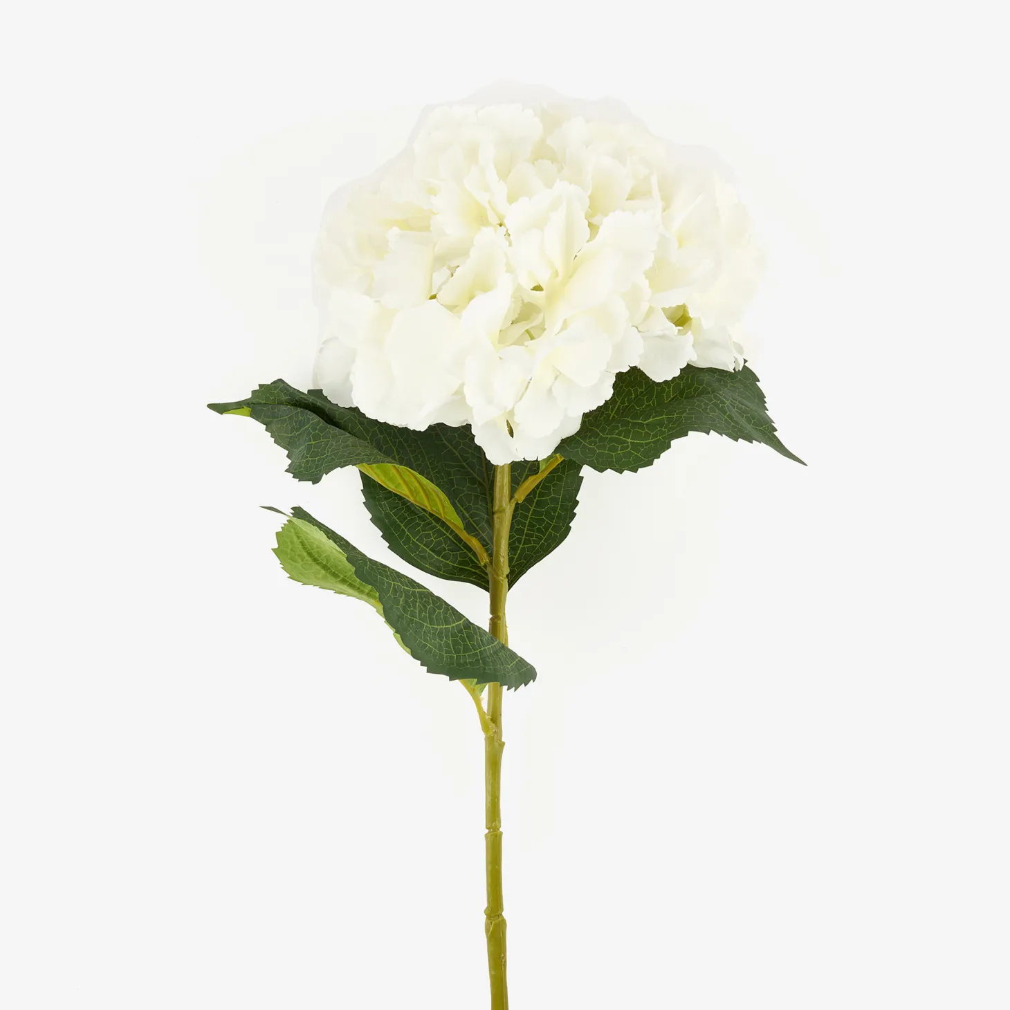 Hortensia blanca artificial 83cm