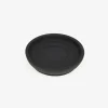 Jabonera negra de poliresina Carbon Ø11cm
