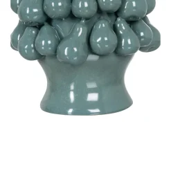 Jarrón de cerámica azul Peras 26,70x26,70x40cm