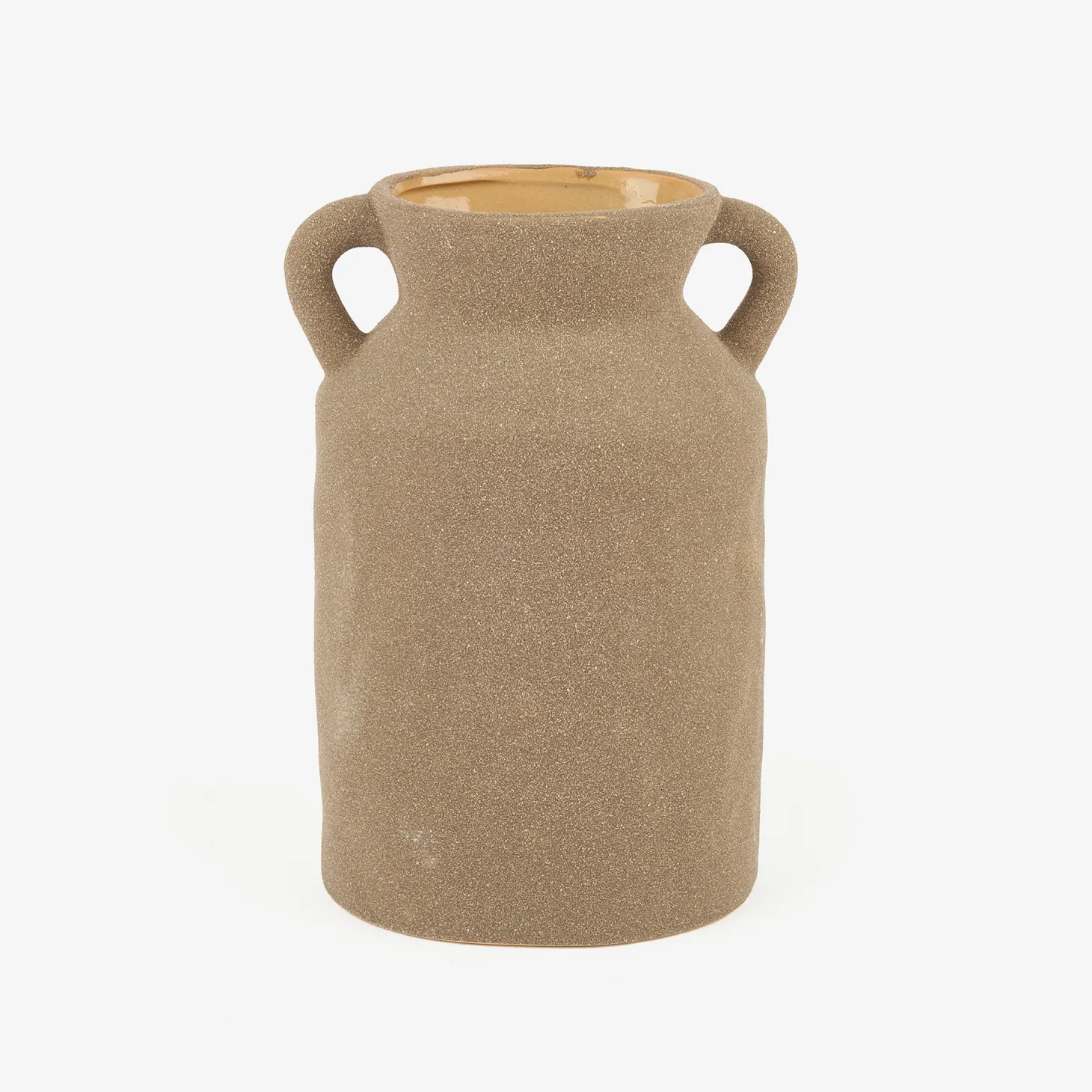 Jarrón de porcelana con asas topo Baru 14,5x9,5x21,3cm