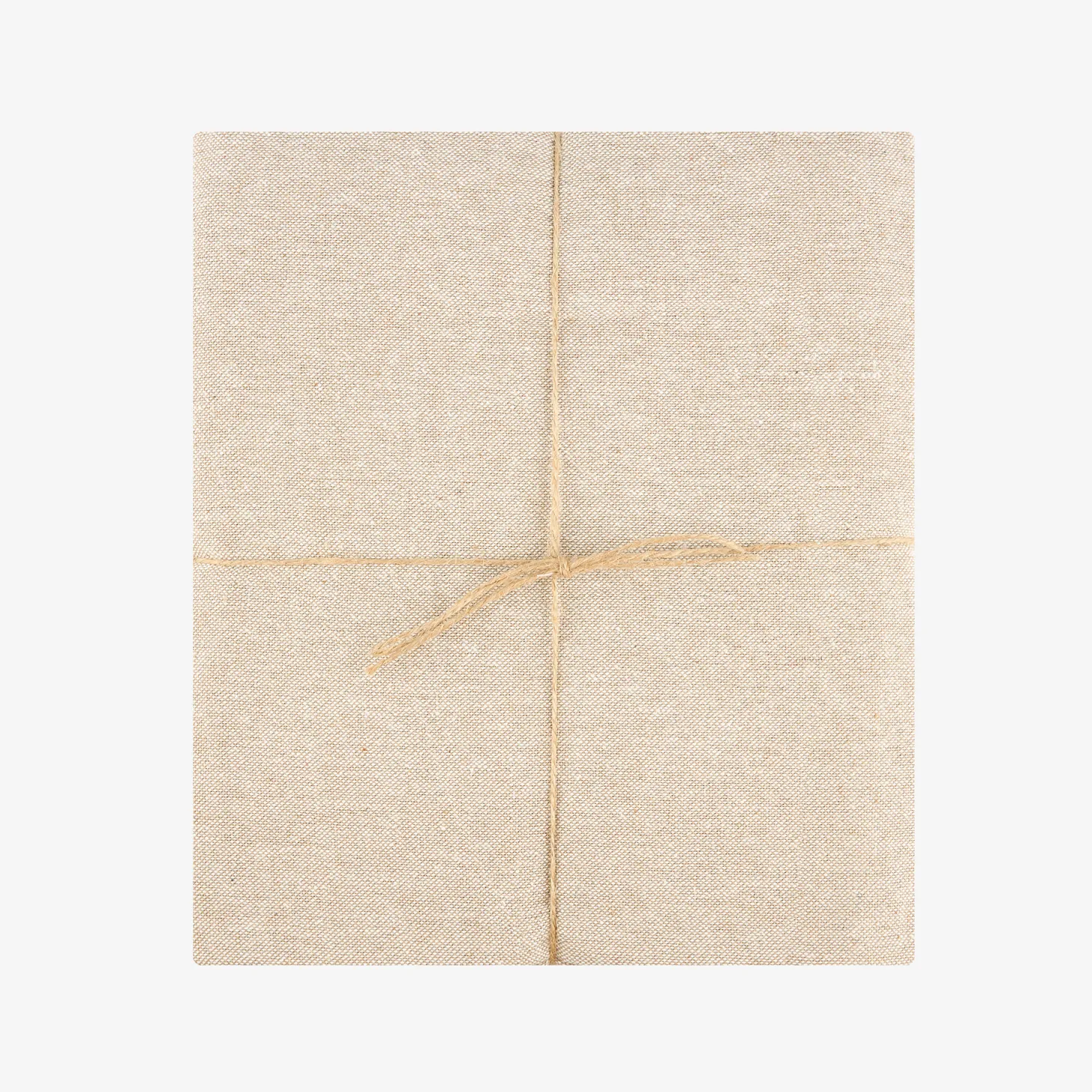 Mantel de algodón beige liso 150x200cm
