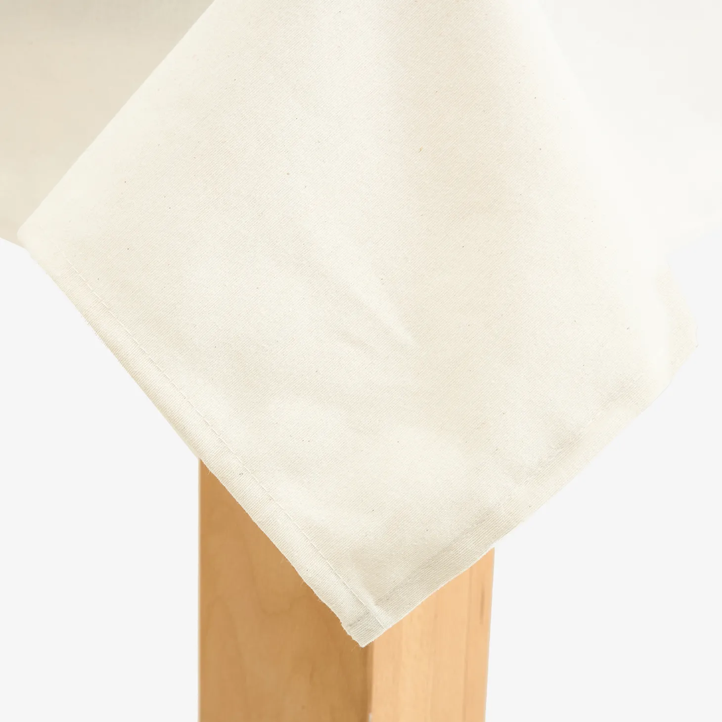 Mantel de algodón y poliéster beige Faura 140x250cm