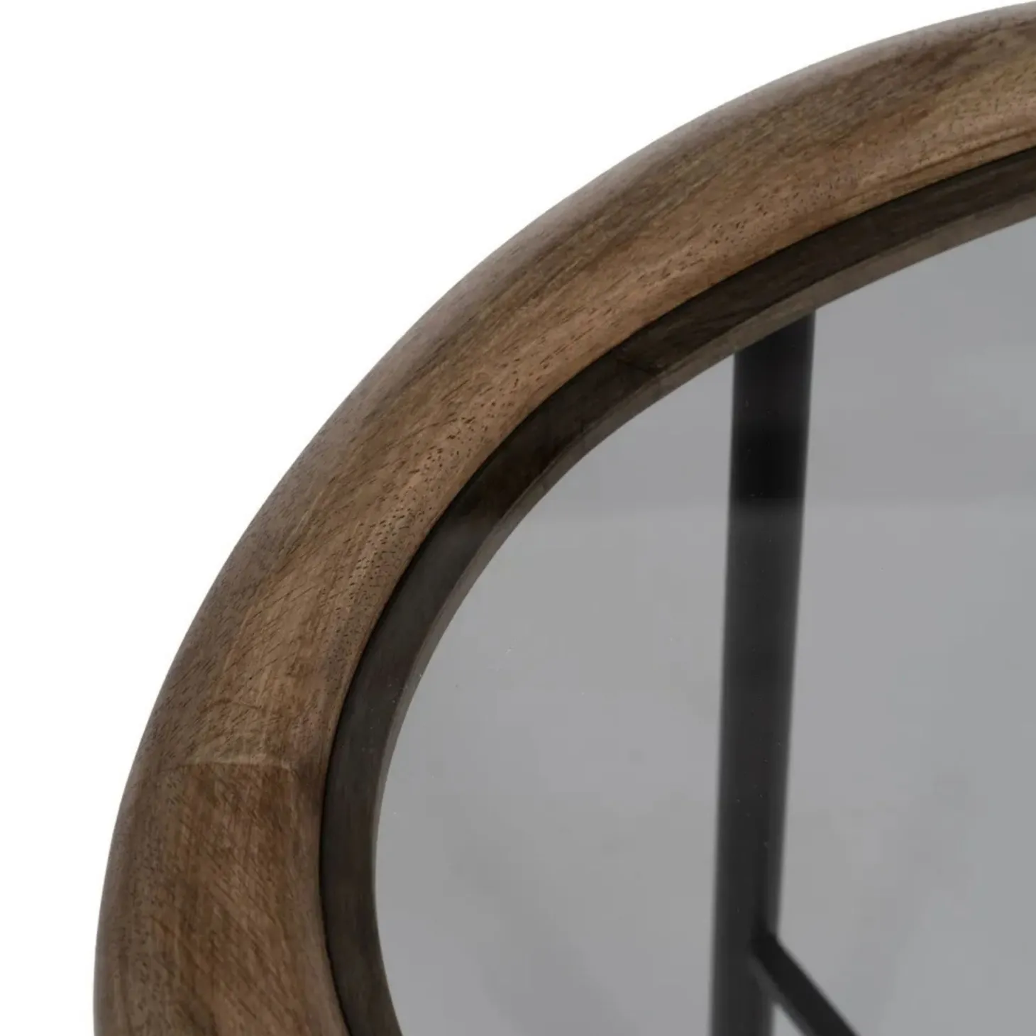 Mesa auxiliar de madera y metal 61x50x53cm