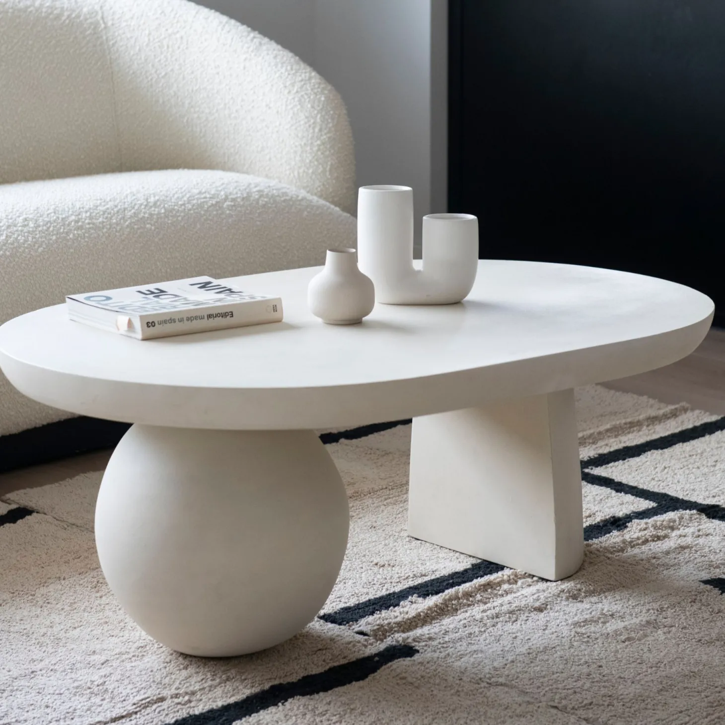 Mesa de centro de madera de mango Beca 107x71x38cm Clau&Chloe