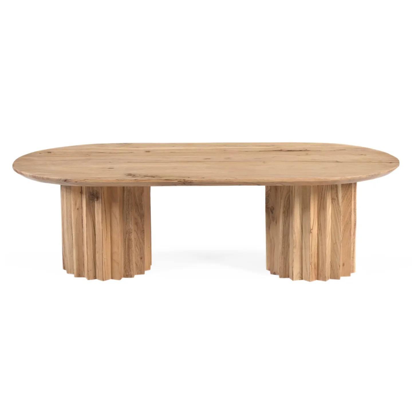 Mesa de centro de madera de acacia Mumbai 120x63x35cm Clau&Chloe