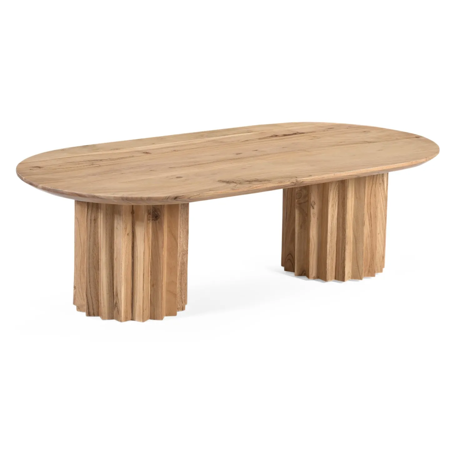 Mesa de centro de madera de acacia Mumbai 120x63x35cm Clau&Chloe