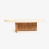 Mesa de centro de microcemento y madera de acacia Balin 105x60x30cm Clau&Chloe
