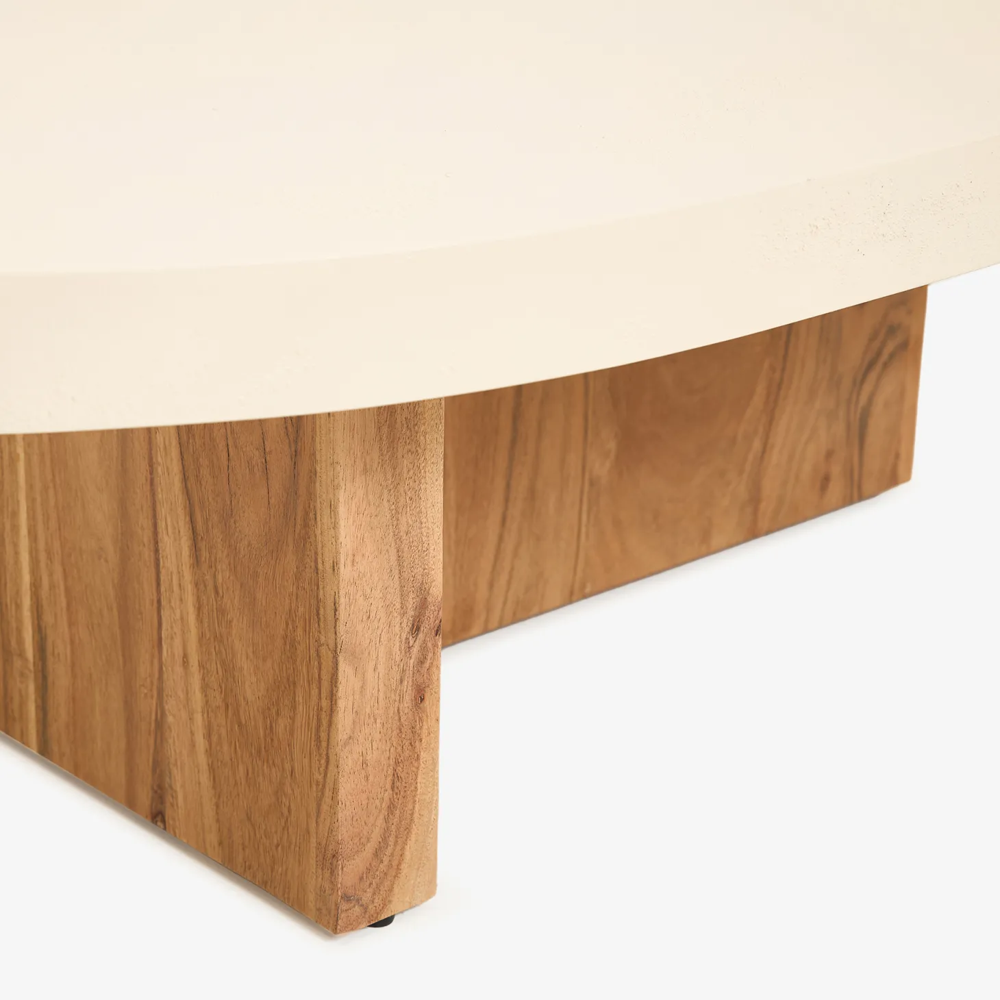 Mesa de centro de microcemento y madera de acacia Balin 105x60x30cm Clau&Chloe