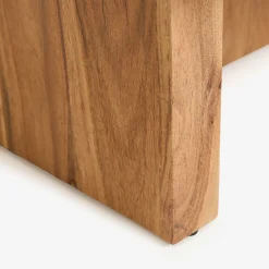 Mesa de centro de microcemento y madera de acacia Balin 105x60x30cm Clau&Chloe