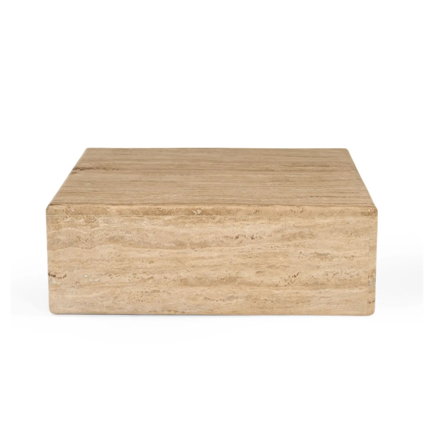 Mesa de centro de mármol Travertine 54x54x19cm Clau&Chloe