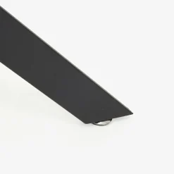 Mesa de comedor de cristal con patas de metal Fita Ø120x75cm