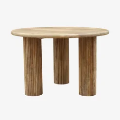 Mesa de comedor de madera de mango Singapur Ø120x76cm Clau&Chloe