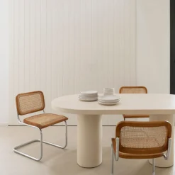 Mesa de comedor de microcemento Kurli 180x90x76cm Clau&Chloe