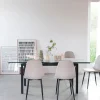Mesa de comedor extensible de cristal Praga 200/140x80x76cm