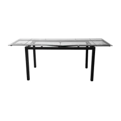 Mesa de comedor extensible de cristal Praga 200/140x80x76cm