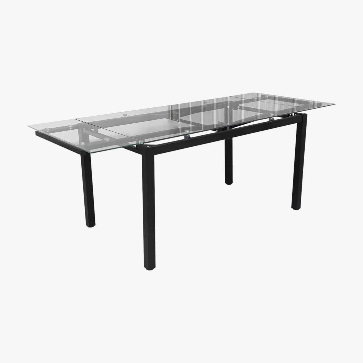 Mesa de comedor extensible de cristal Praga 200/140x80x76cm
