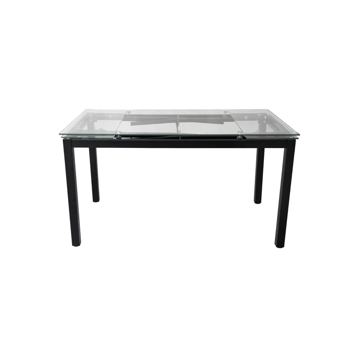 Mesa de comedor extensible de cristal Praga 200/140x80x76cm