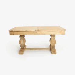 Mesa de comedor extensible de madera de olmo reciclada Toulouse 160/220x80x76cm