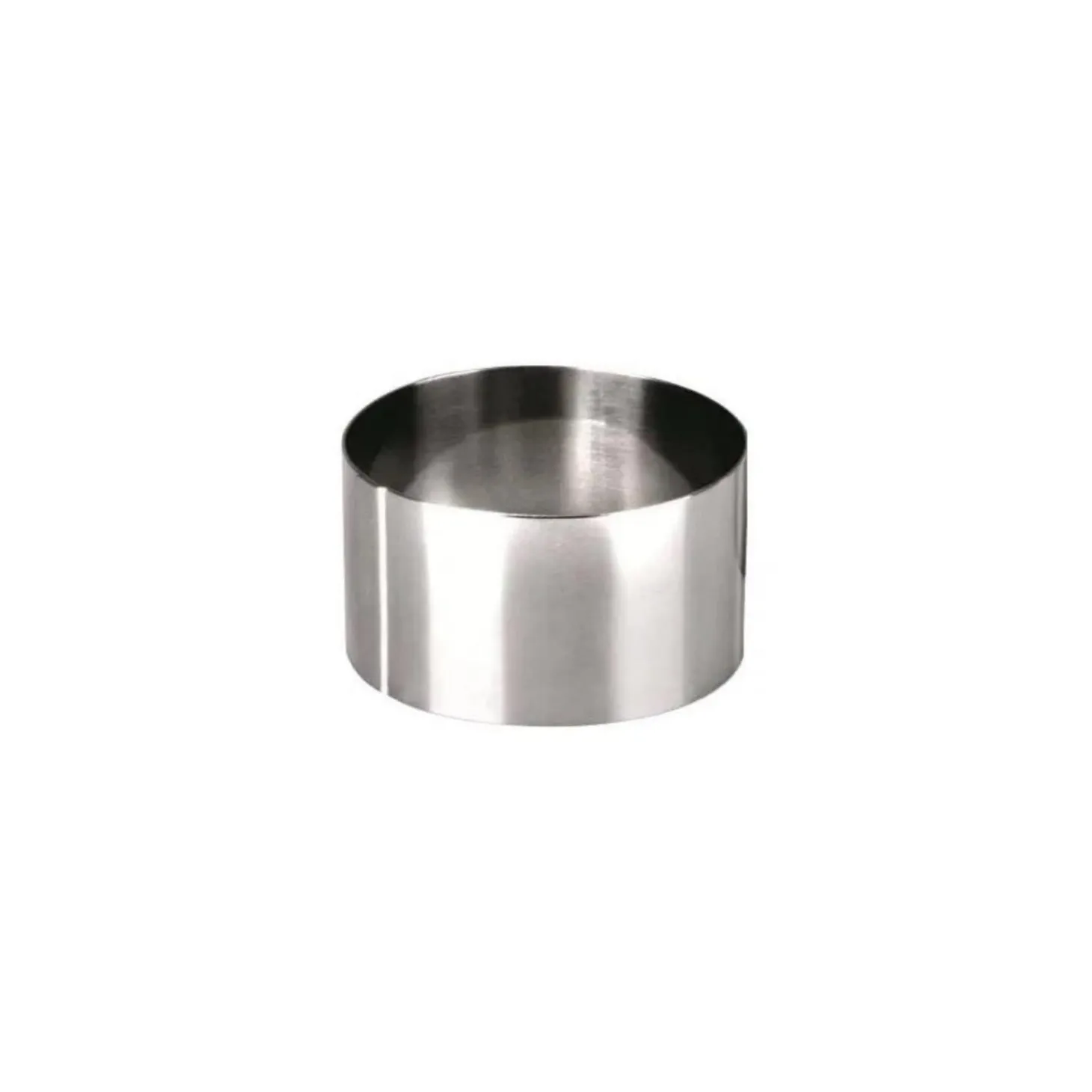 Molde para emplatar de acero inoxidable redondo Ø8x4,5cm - Ibili