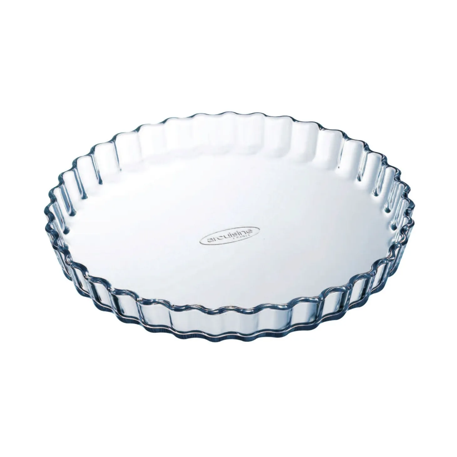 Molde redondo ondulado de vidrio Ocuisine Ø27cm