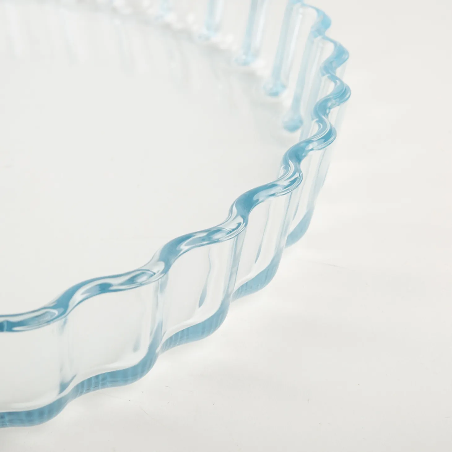 Molde redondo ondulado de vidrio Ocuisine Ø27cm