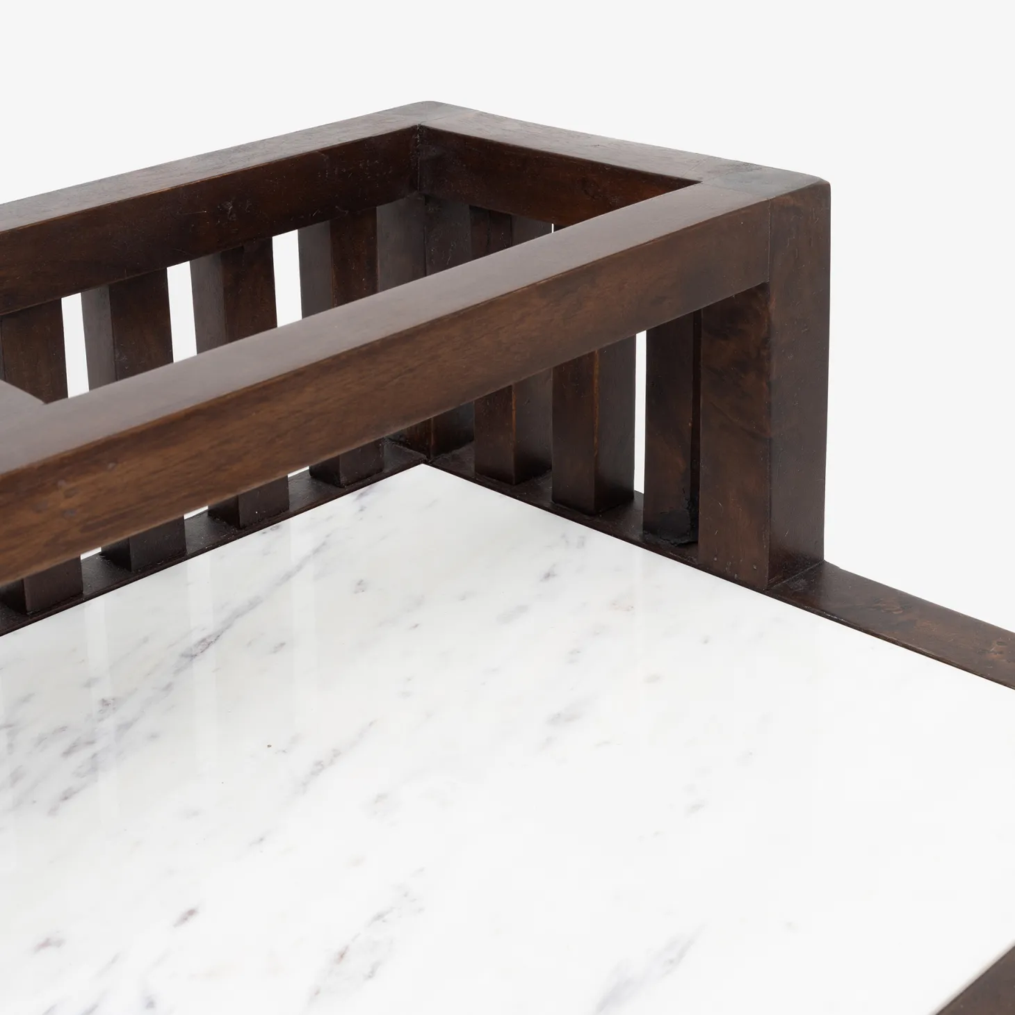 Mueble bar con ruedas de madera de olmo reciclada Pisco 70x50x91cm